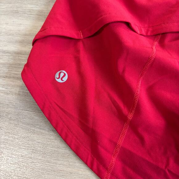 Lululemon Speed Up Short 2.5" Dark Red Women Size 10 - Picture 5 of 5